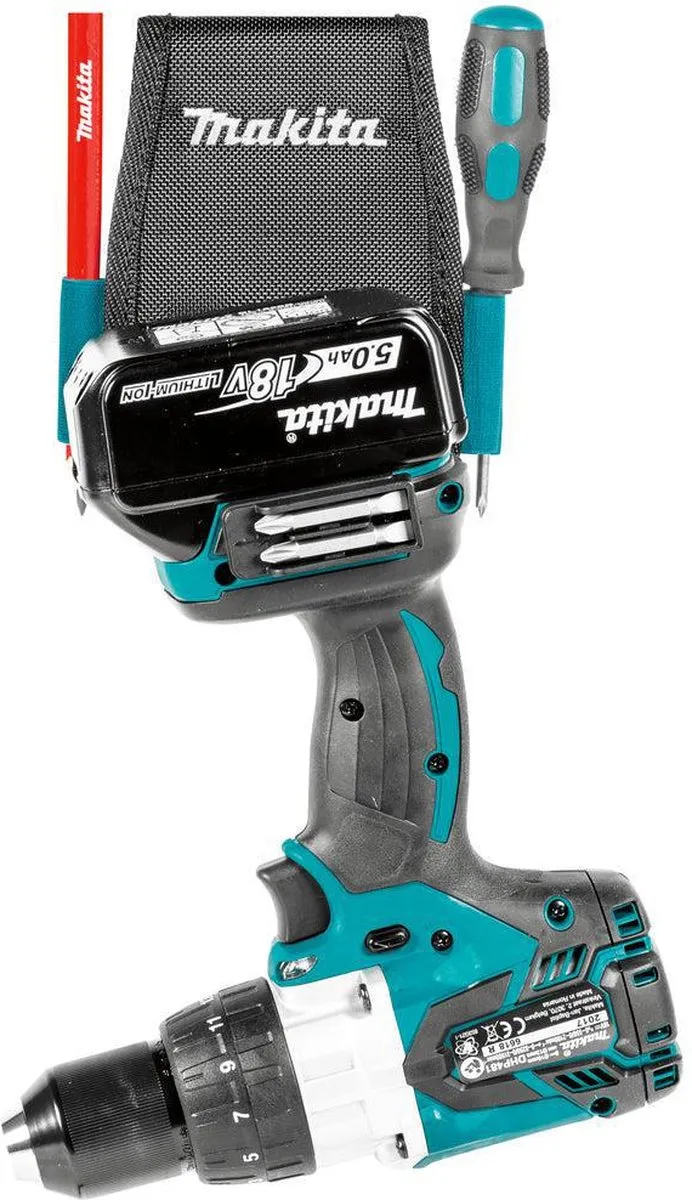 Makita Gereedschapshouder Universeel met Cliphaak - Zwart/Blauw