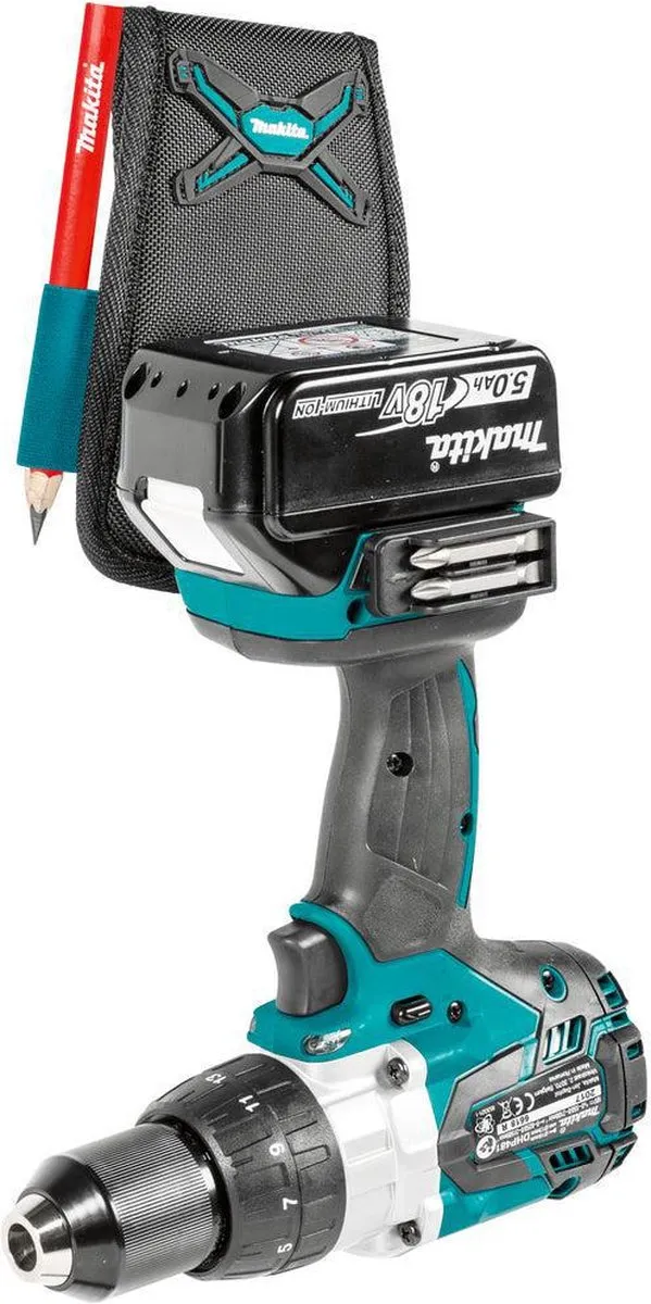 Makita Gereedschapshouder Universeel met Cliphaak - Zwart/Blauw - afbeelding 6 van 6