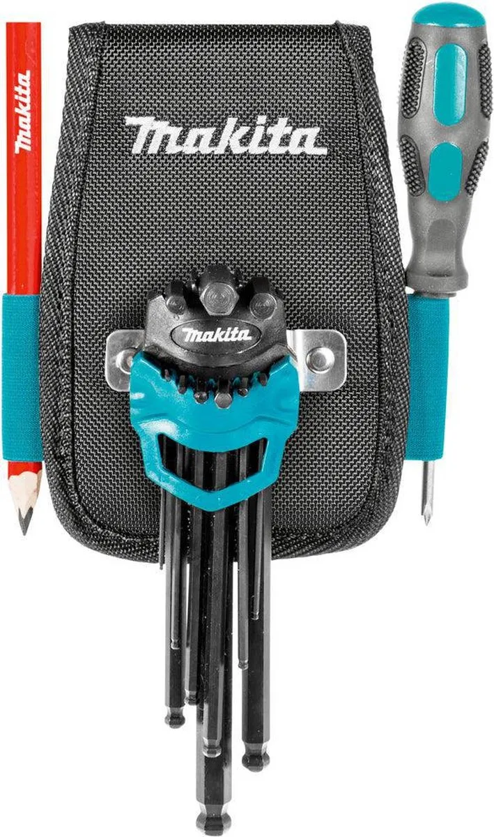 Makita Gereedschapshouder Universeel met Cliphaak - Zwart/Blauw