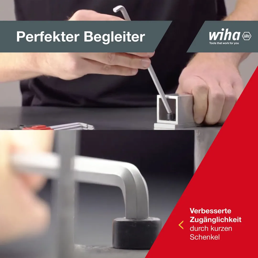 Wiha Stiftsleutelset 10-delig - Mat verchroomd