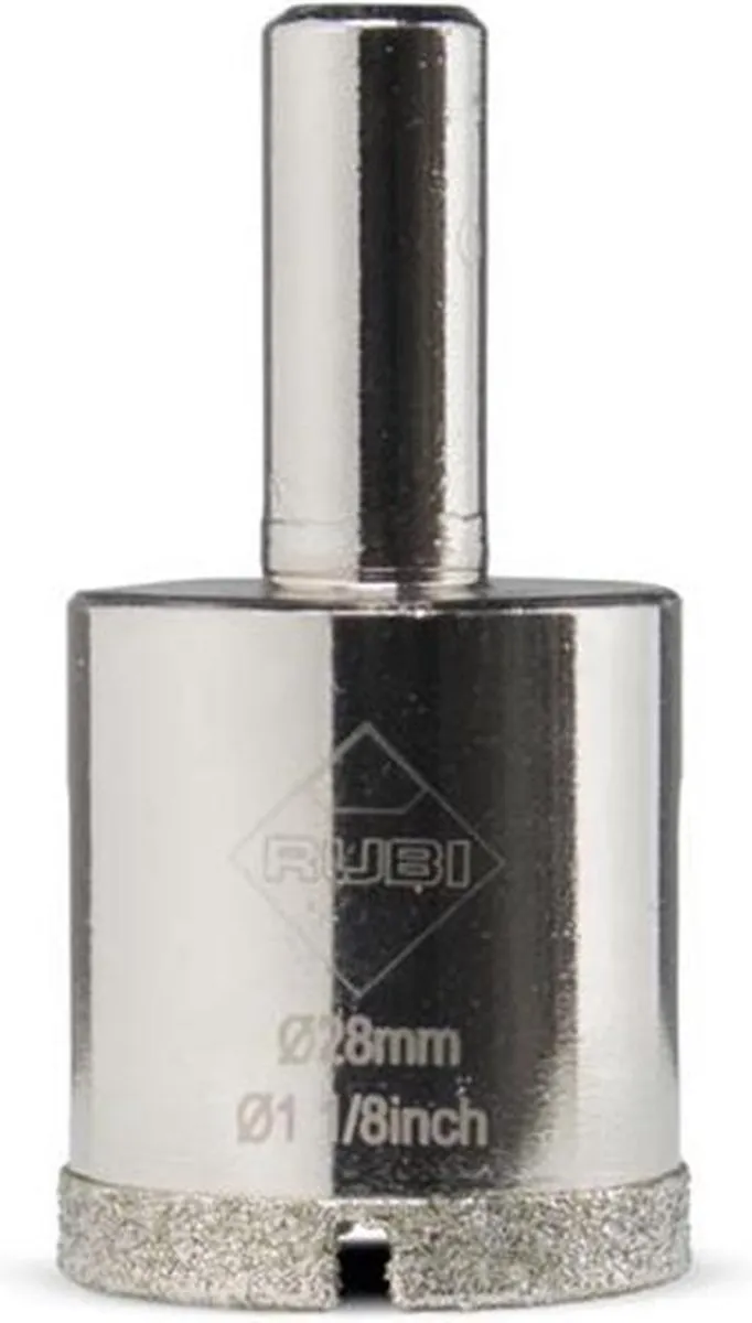 Rubi Tegelboor 28mm - Nat - Zilver
