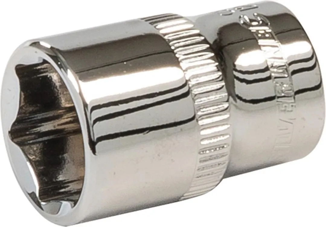 Silverline Zeskantige 1/4 inch Metrische Dop 12mm