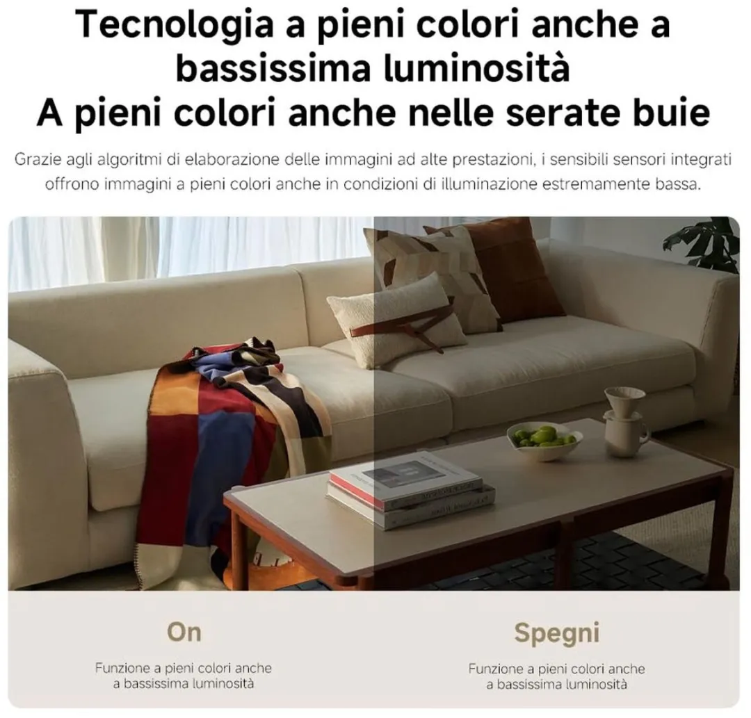 Xiaomi Smart Camera C100 2K Beveiligingscamera - Zwart/Wit