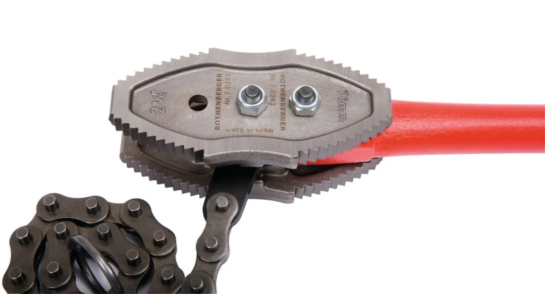 Rothenberger Heavy Duty Kettingpijpsleutel 70243 - Rood