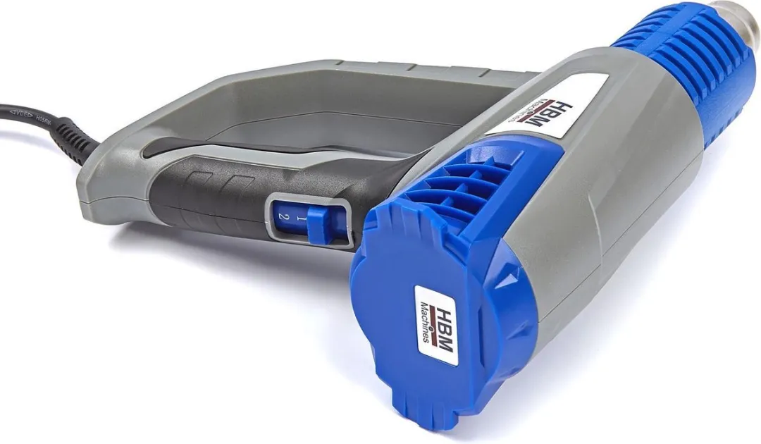 HBM Verstelbaar Heteluchtpistool  Deluxe 2000 Watt inclusief 6 accessoires