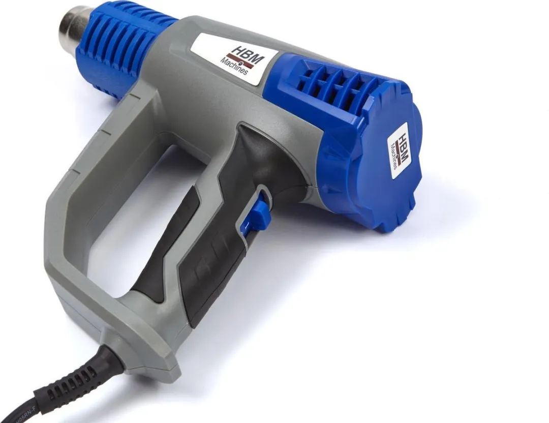 HBM Verstelbaar Heteluchtpistool  Deluxe 2000 Watt inclusief 6 accessoires