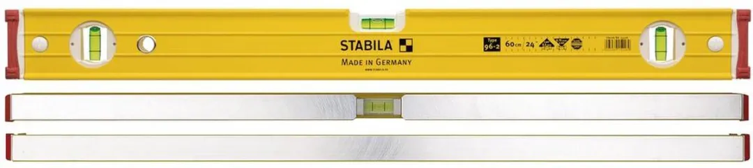 Stabila Type 96-2, 100 cm 15228 Metalen waterpas 100 cm 0.5 mm/m