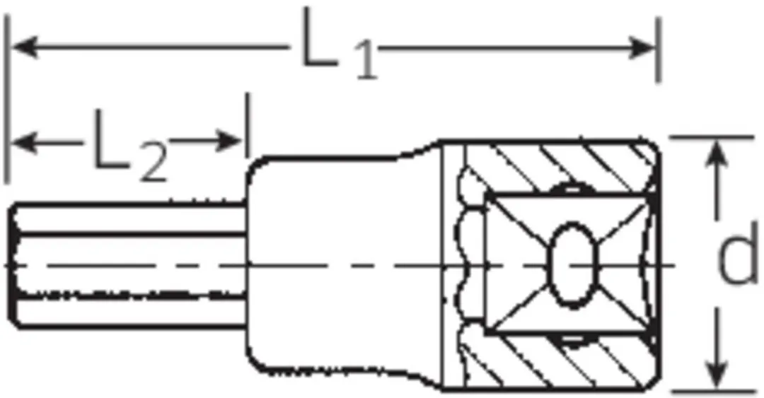 Stahlwille 54 10 03050010 Inbus Dopsleutel-bitinzet 10mm - 1/2
