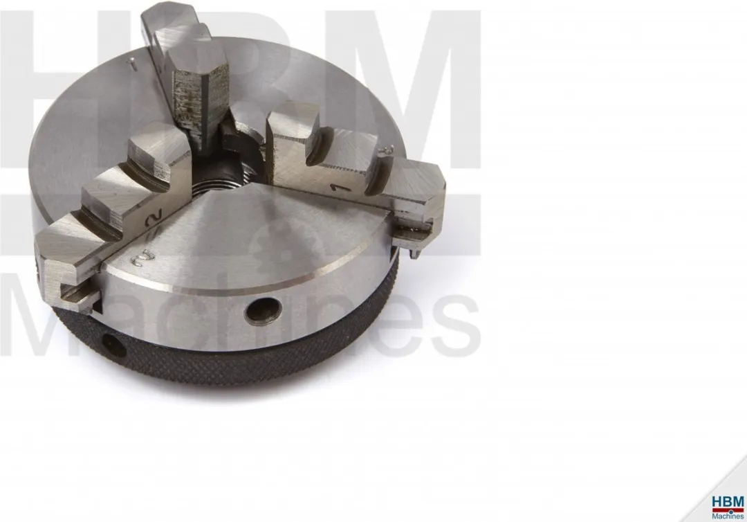 HBM 65mm Zelfcentrerende 3-Klauwplaat M14x1 - Zilver