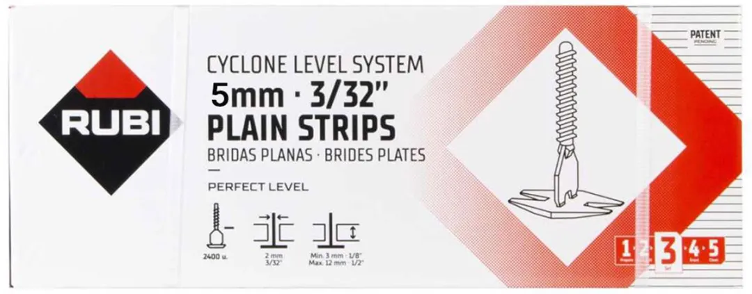 Rubi Cyclone Strip 5mm - 2400 Stuks - Grijs