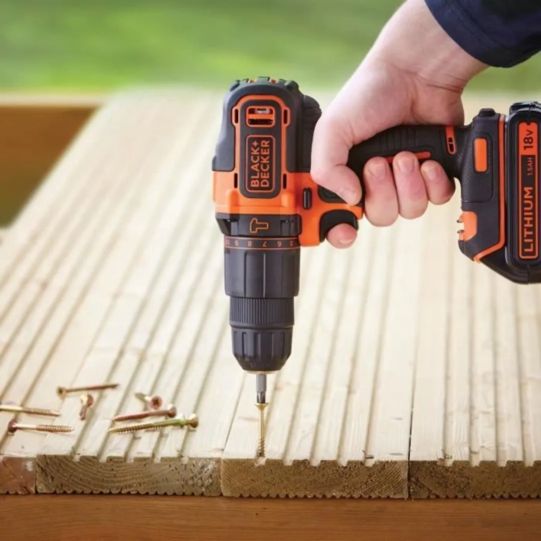BLACK+DECKER BDCHD18S32-QW Accu-klopboormachine - 18V - 1x 1500mAh - afbeelding 2 van 5