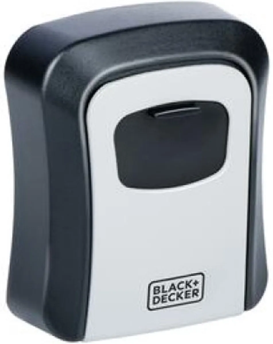 BLACK+DECKER Sleutelkluis 12x9x4cm - Zwart