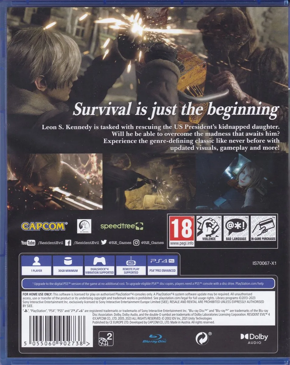 Capcom Resident Evil 4 Remake - PS4