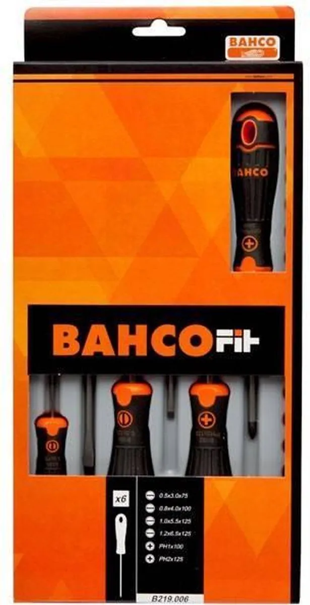 Bahco Schroevendraaierset 6-delig - Multicolor