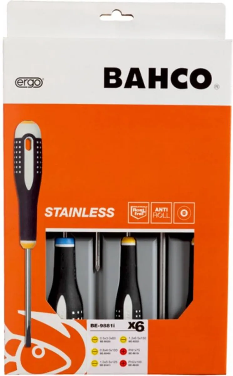 Bahco Schroevendraaierset 6-delig - Multicolor - afbeelding 6 van 6