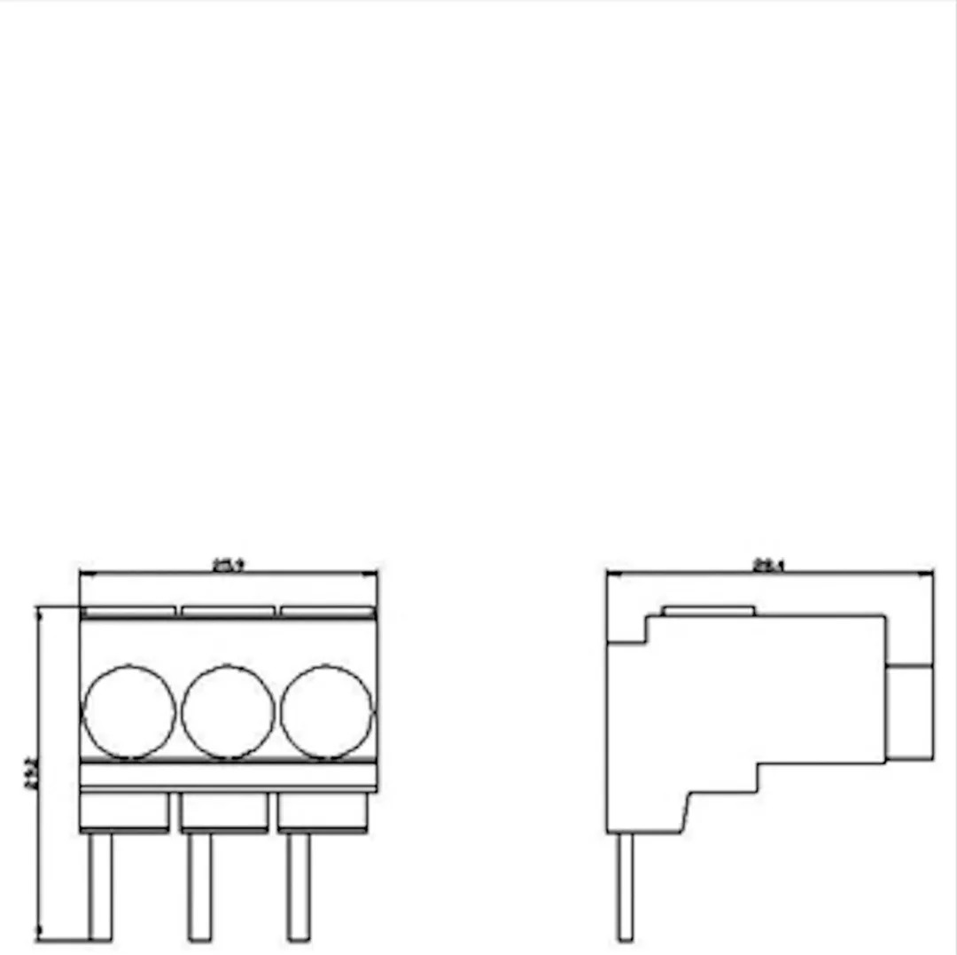 Siemens 3RA29133K 3-fase voedingsklem - Grijs