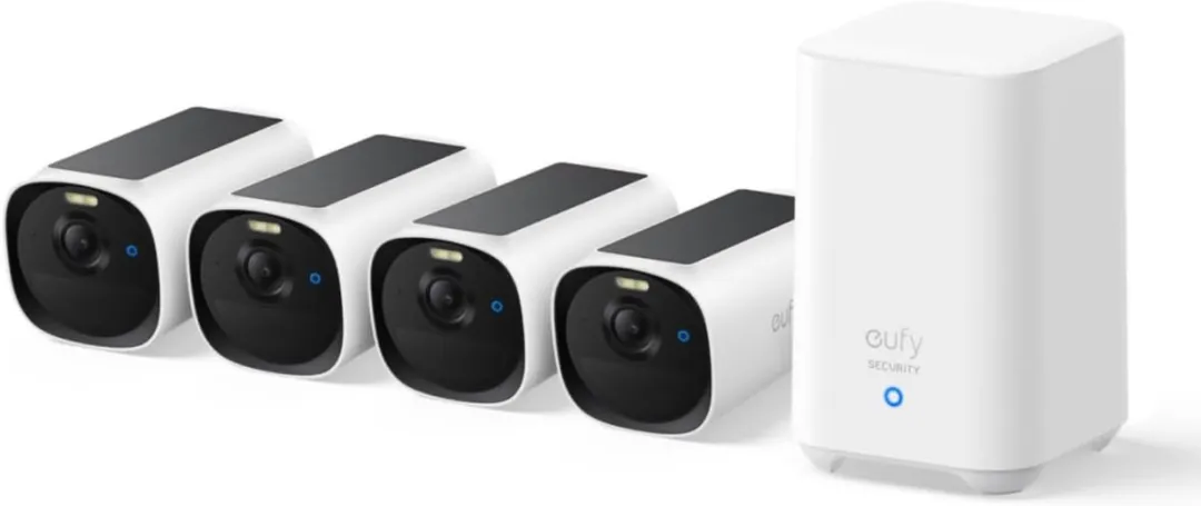 Eufy eufyCam E40 E8144325 IP-camera 4-Cam Kit - 2688x1520 - Zwart/Wit