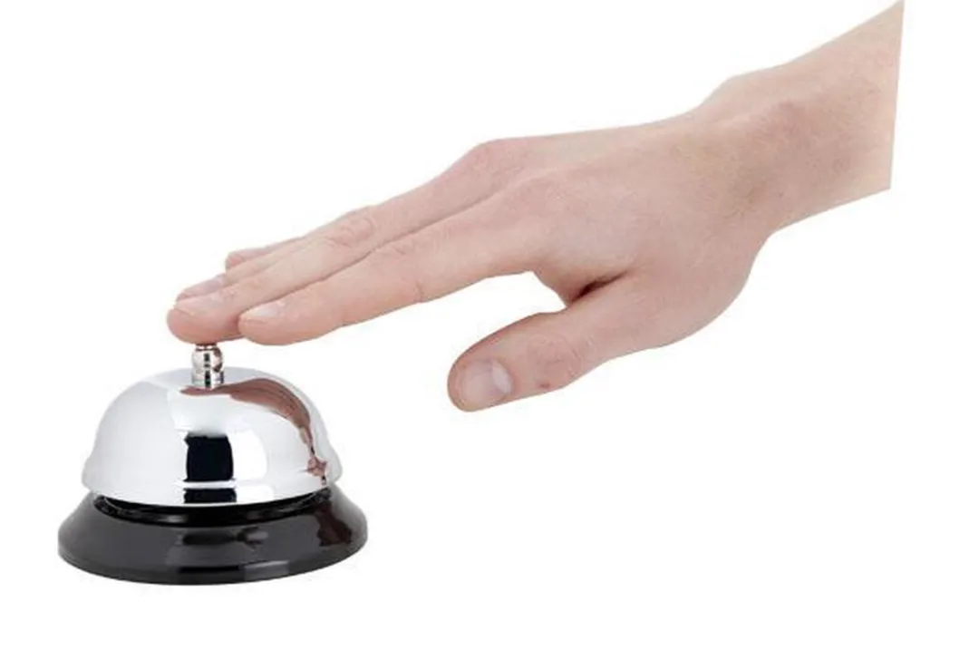 Cosy&Trendy Receptiebel 8,5 cm Metaal - Zilver