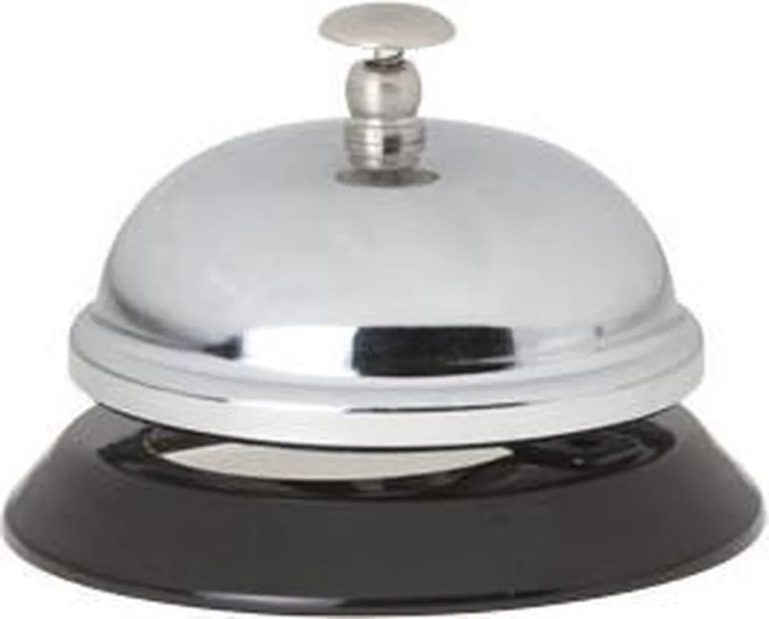 Cosy&Trendy Receptiebel 8,5 cm Metaal - Zilver