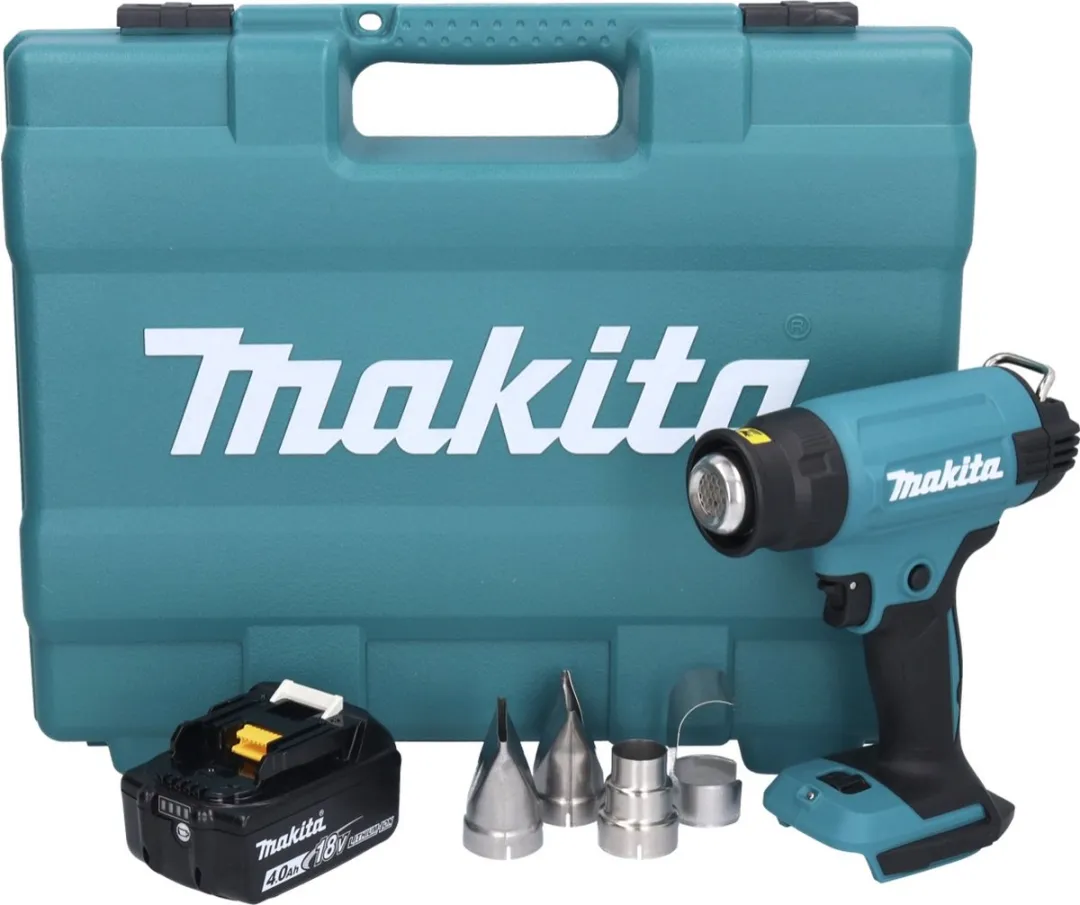 Makita DHG181M1K Heteluchtpistool 18V - 150-550°C - 4.0Ah - Koffer