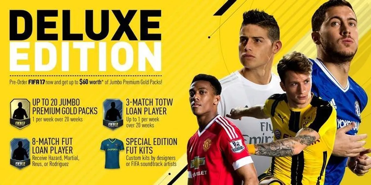 EA FIFA 17 Deluxe Edition - 22 Online / 4 Offline