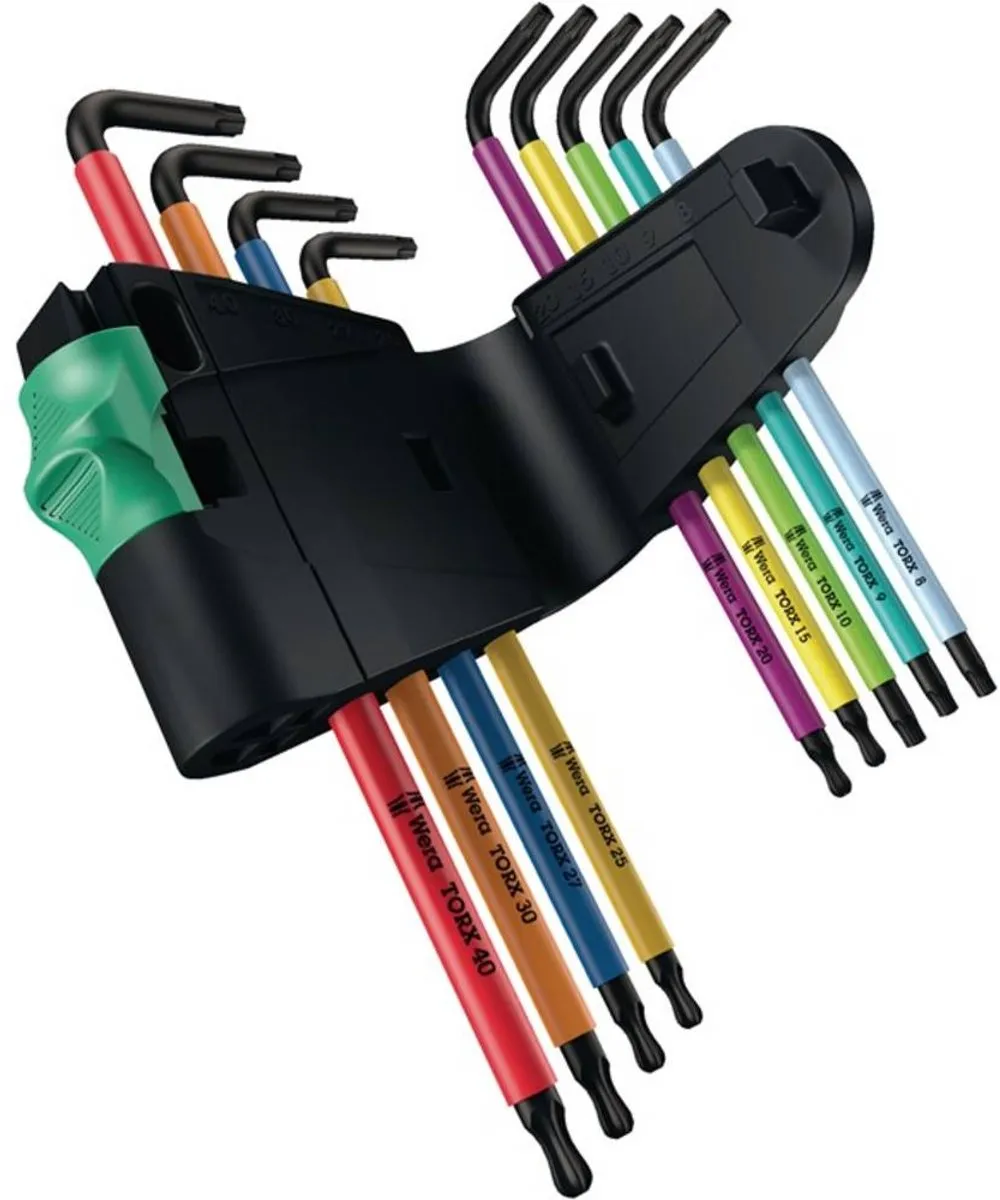 Wera 05073599001 Stiftsleutelset - 9-delig - Torx T8-T40