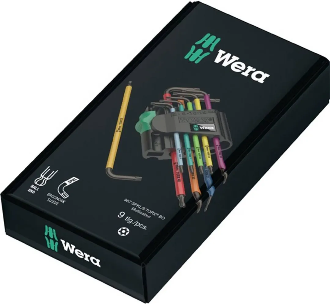 Wera 05073599001 Stiftsleutelset - 9-delig - Torx T8-T40