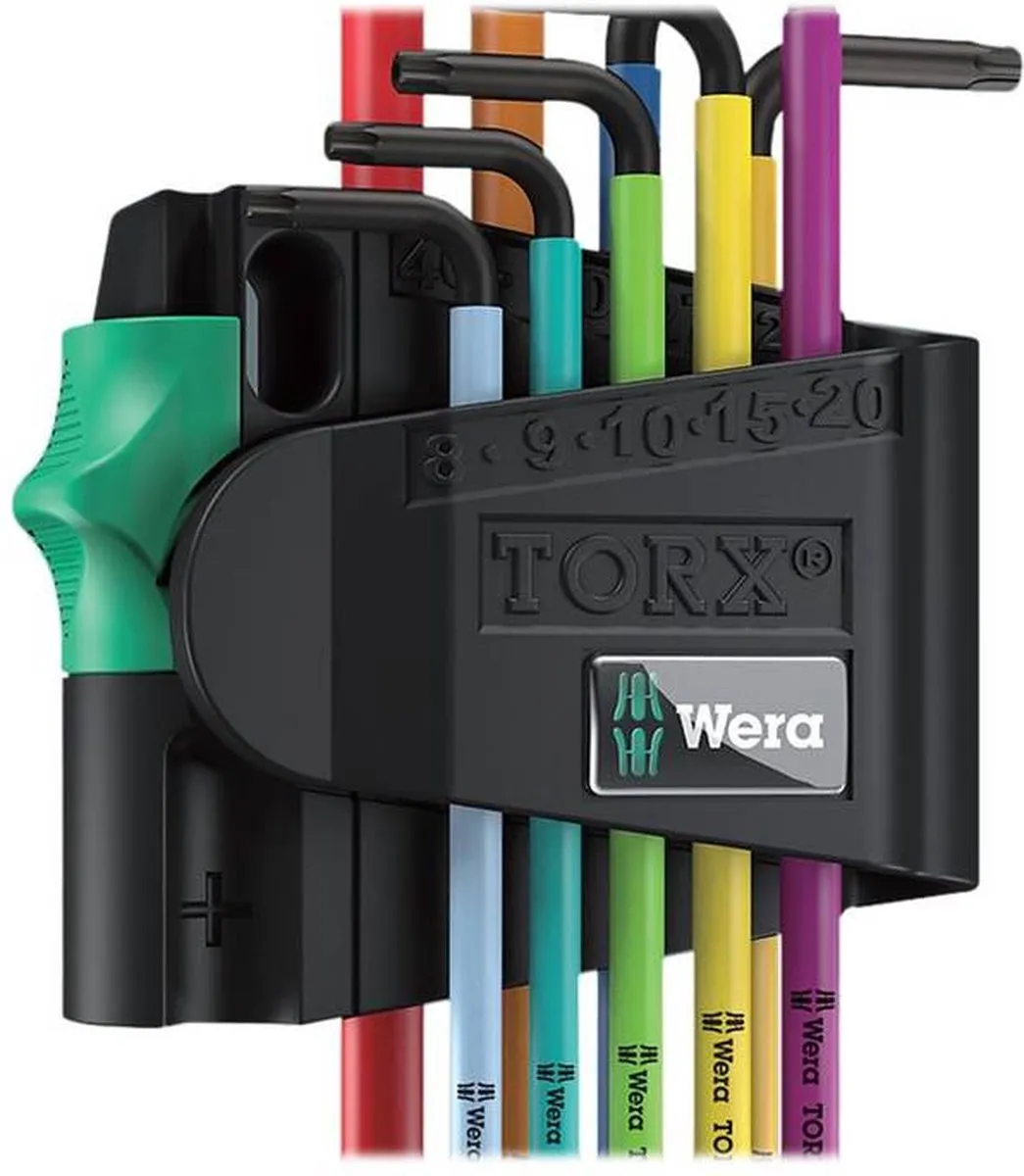 Wera 05073599001 Stiftsleutelset - 9-delig - Torx T8-T40