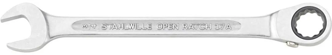 Stahlwille 41471616 Open Ratchel 17mm 1/4" 15°