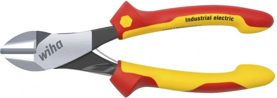 Wiha 41280 Krachtzijkniptang Industrial Electric - Geel/Rood/Zilver