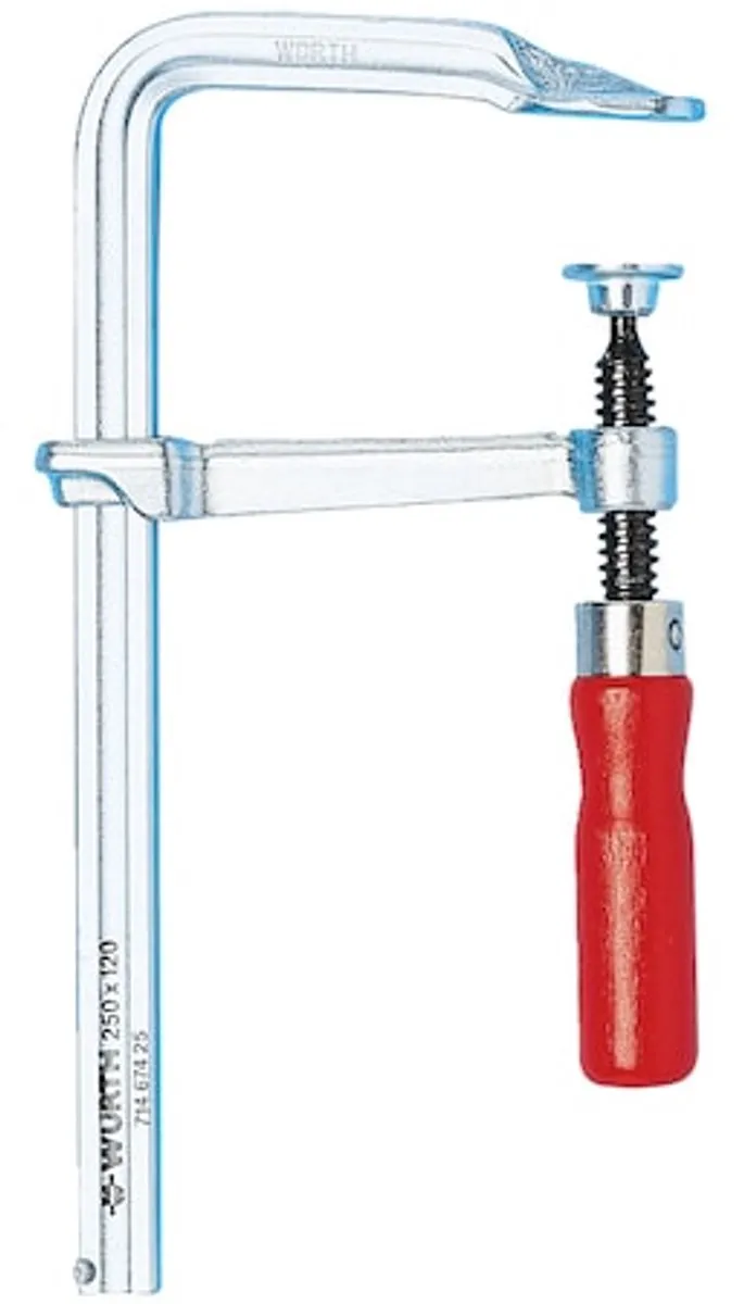 Würth Stalen Lijmtang Houten Handgreep STALEN-LIJMTANG-G-10Z - Rood/Zilver