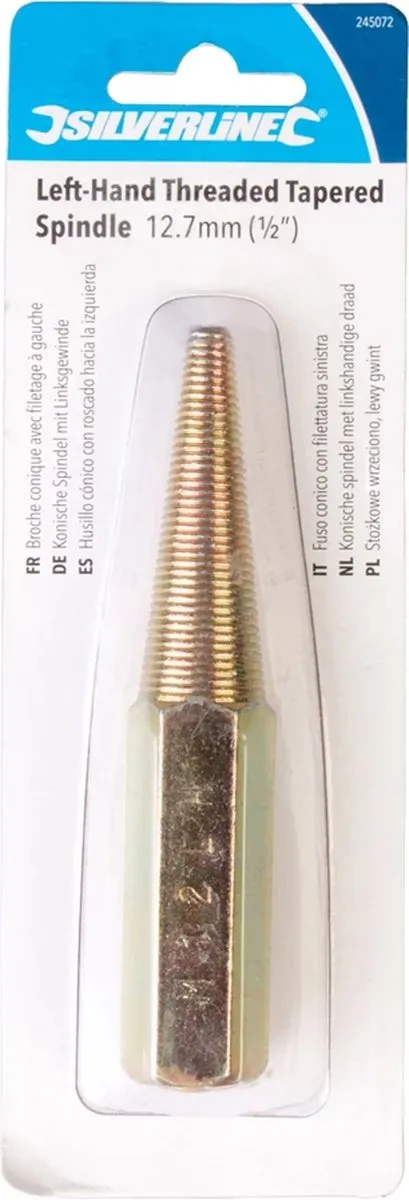 Silverline 245072 Konische spindel met linkshandige draad - 12mm - 1/2''