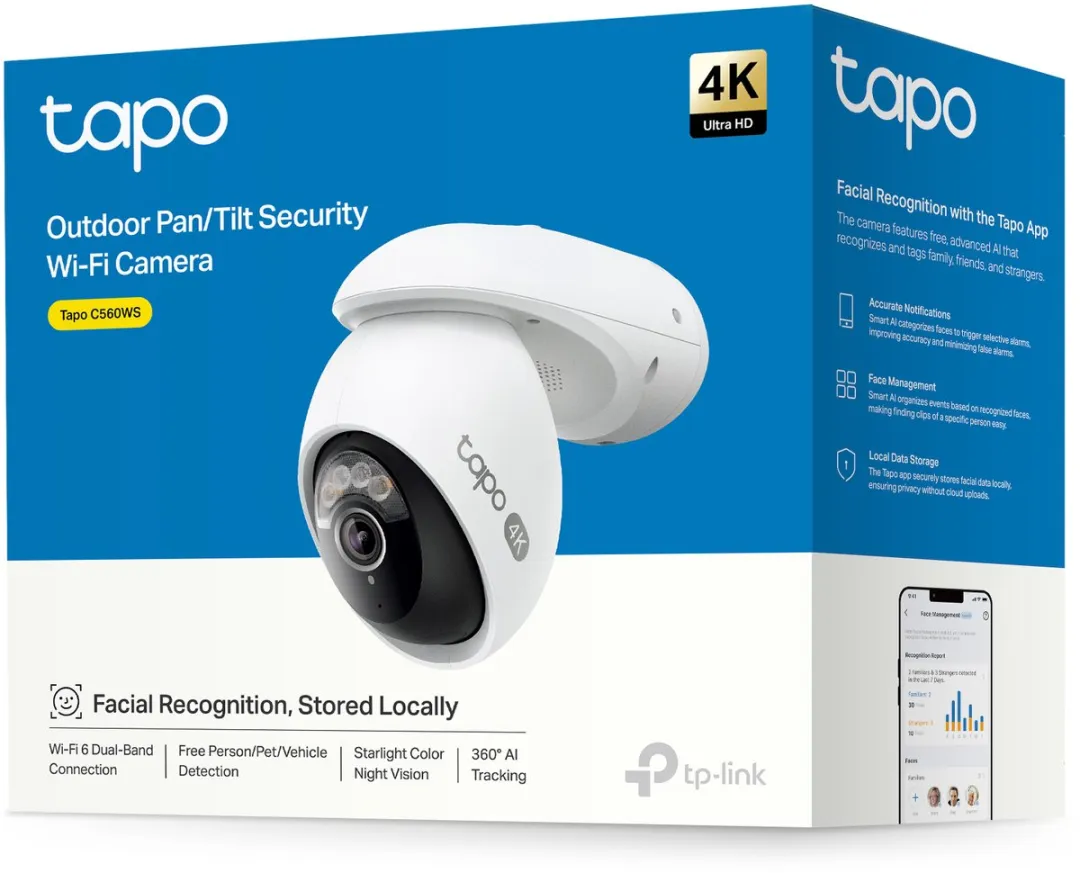 TP-Link Tapo C560WS Beveiligingscamera 4K - Wit