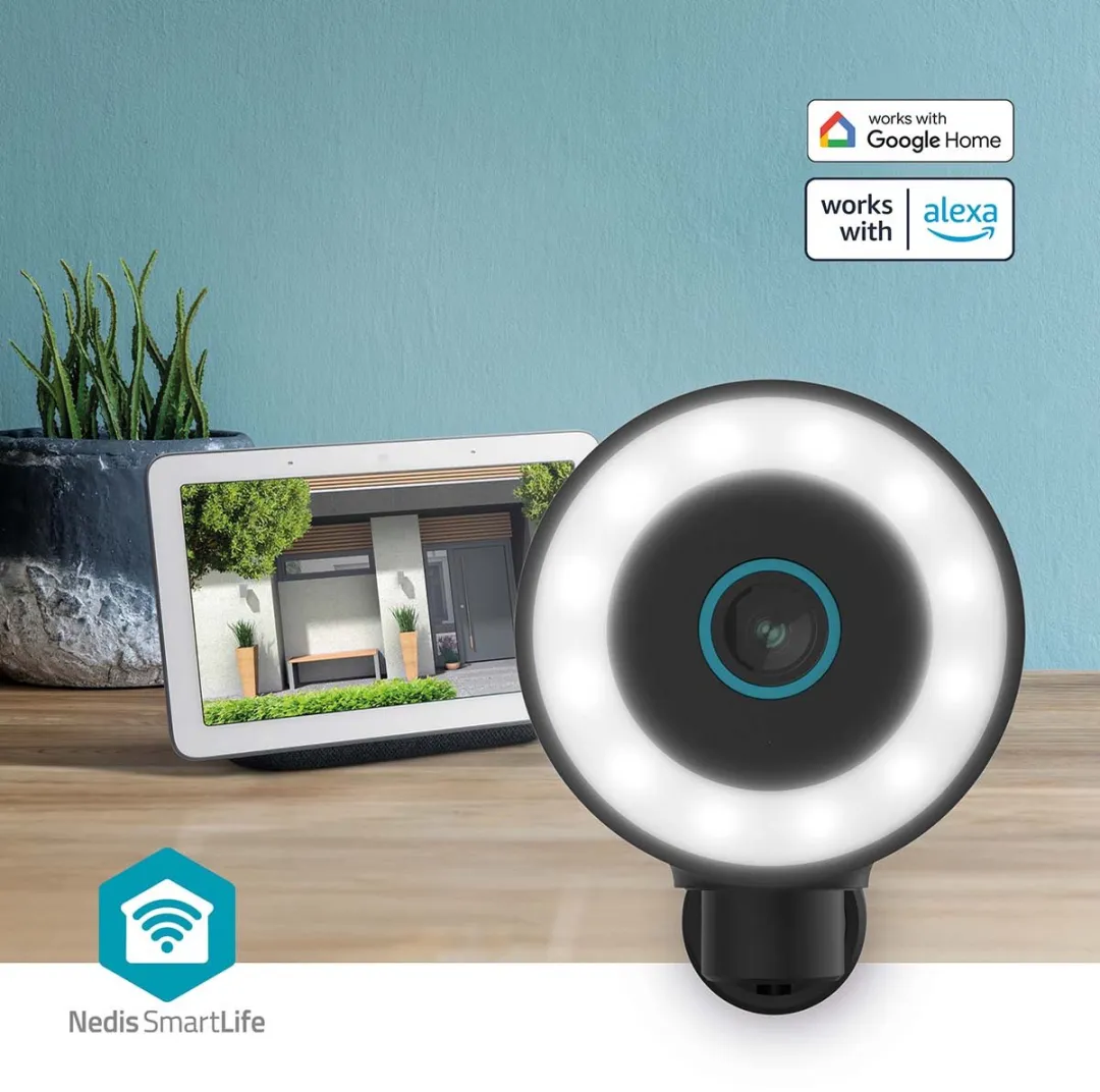 Nedis SmartLife WIFICO41CBK Beveiligingscamera - 8MP - 4K - IP65 - Zwart