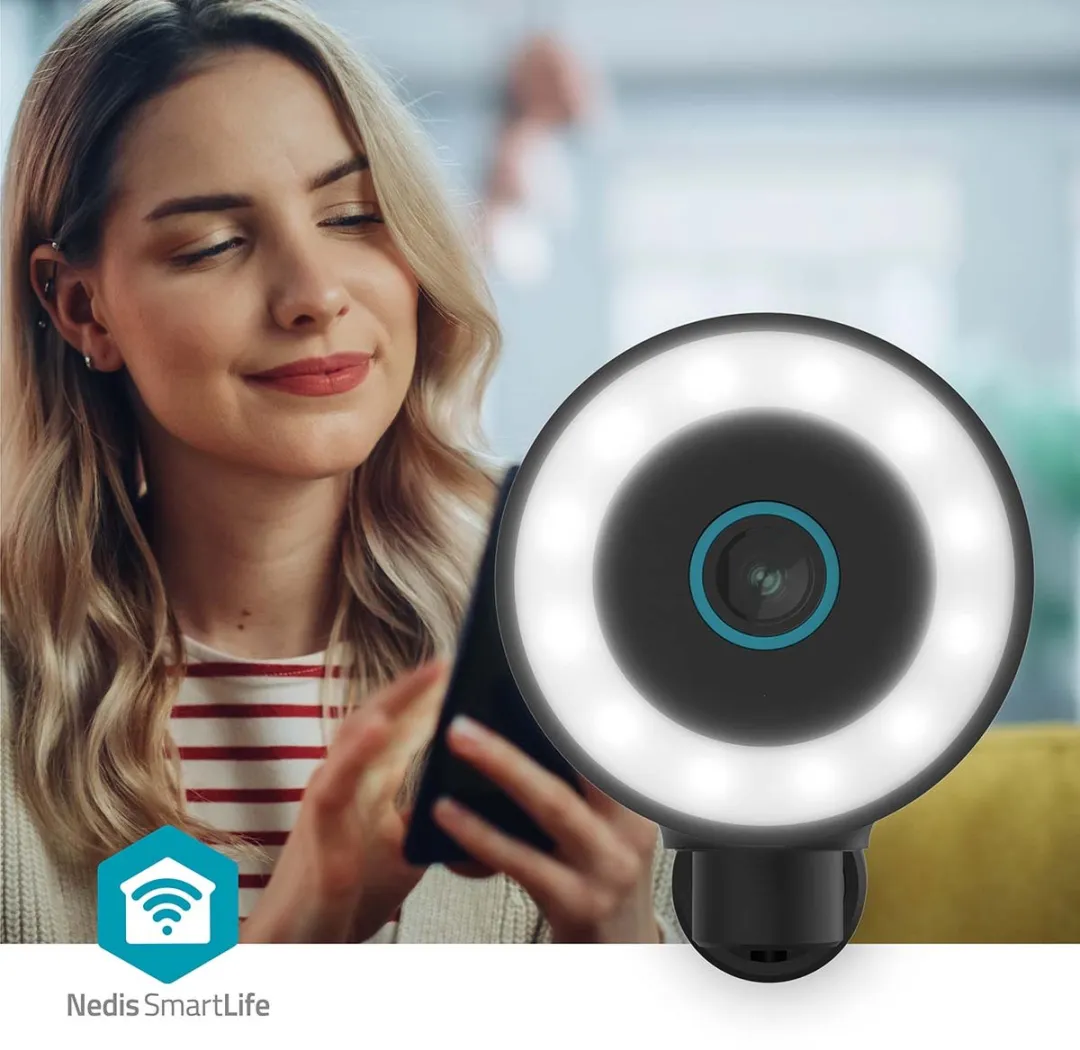 Nedis SmartLife WIFICO41CBK Beveiligingscamera - 8MP - 4K - IP65 - Zwart