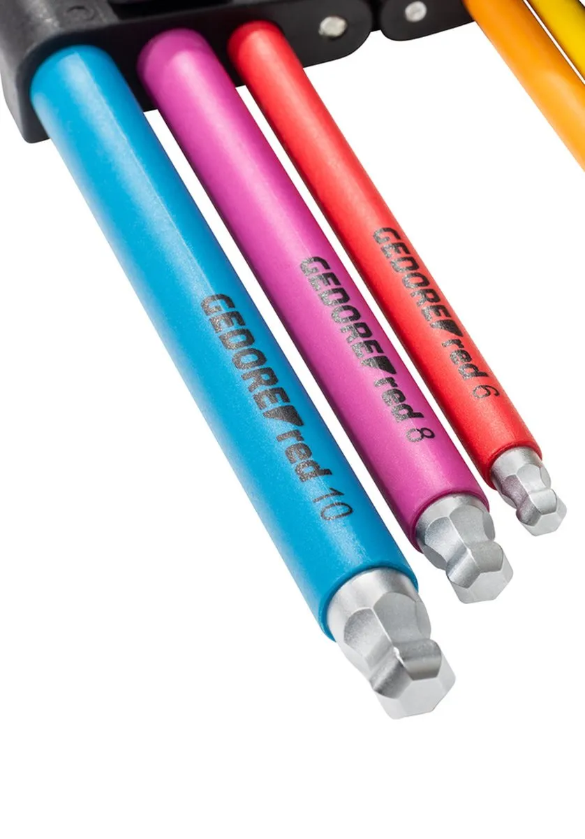 Gedore Red Inbussleutelset R36601009 - 9-delig 1,5-10mm - Multicolor