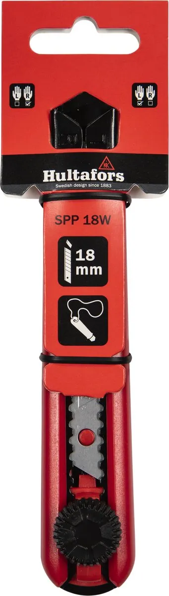 Hultafors Afbreekmes SPP 18W - Rood/Zilver/Zwart