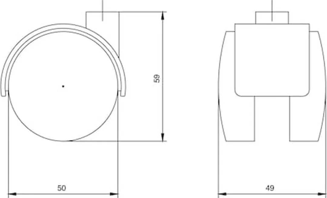 Würth Dubbel Meubelwiel 50mm - 4 Stuks - 50kg