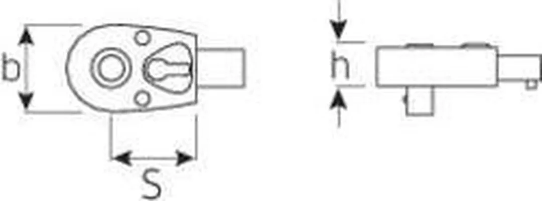 Stahlwille 725QR/4 Insteekratel 1/4" (6.3 mm)