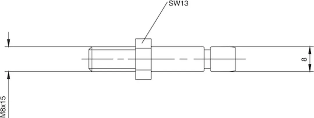Würth Stelschroef voor Meubelwiel 8mm - Verzinkt - 4 Stuks