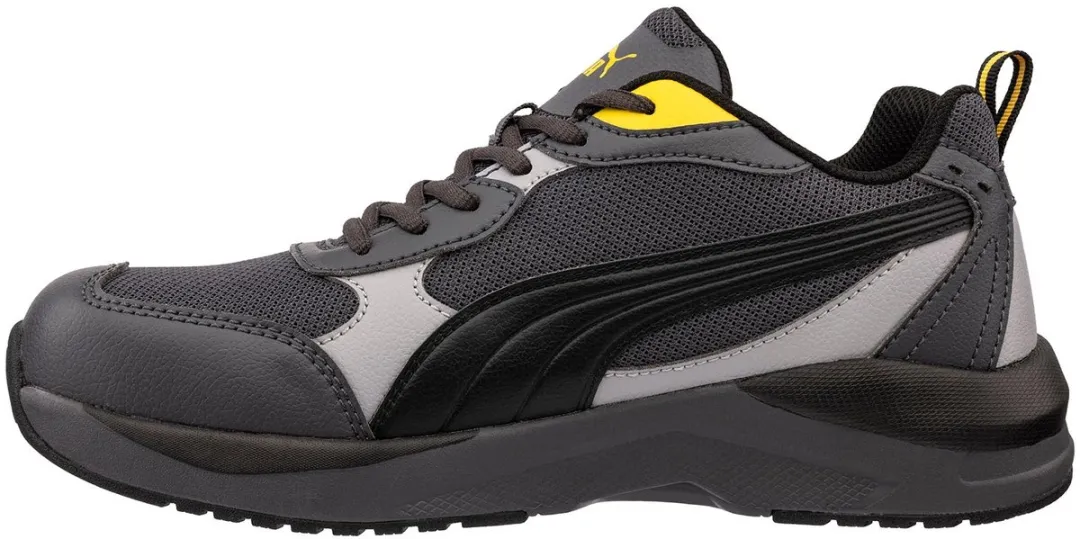 PUMA Shift Low S1P Veiligheidsschoen - Grijs/Geel 40