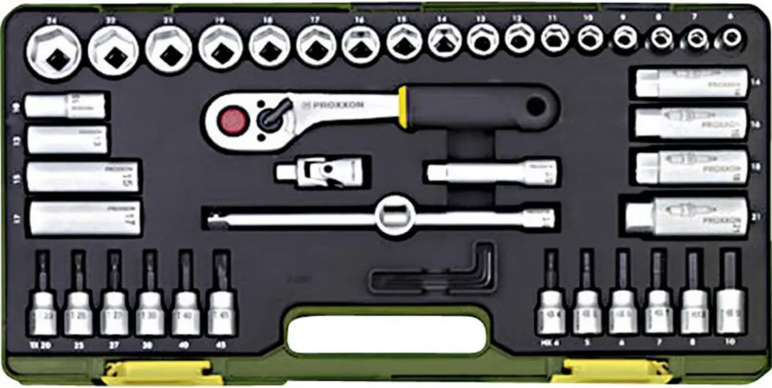 Proxxon Industrial 23282 Dopsleutelset 47-delig - 10mm - afbeelding 6 van 6
