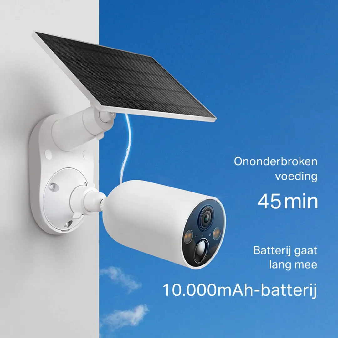 TP-Link Tapo C425 KIT Beveiligingscamera - 2K Zonnepaneelkit Wit