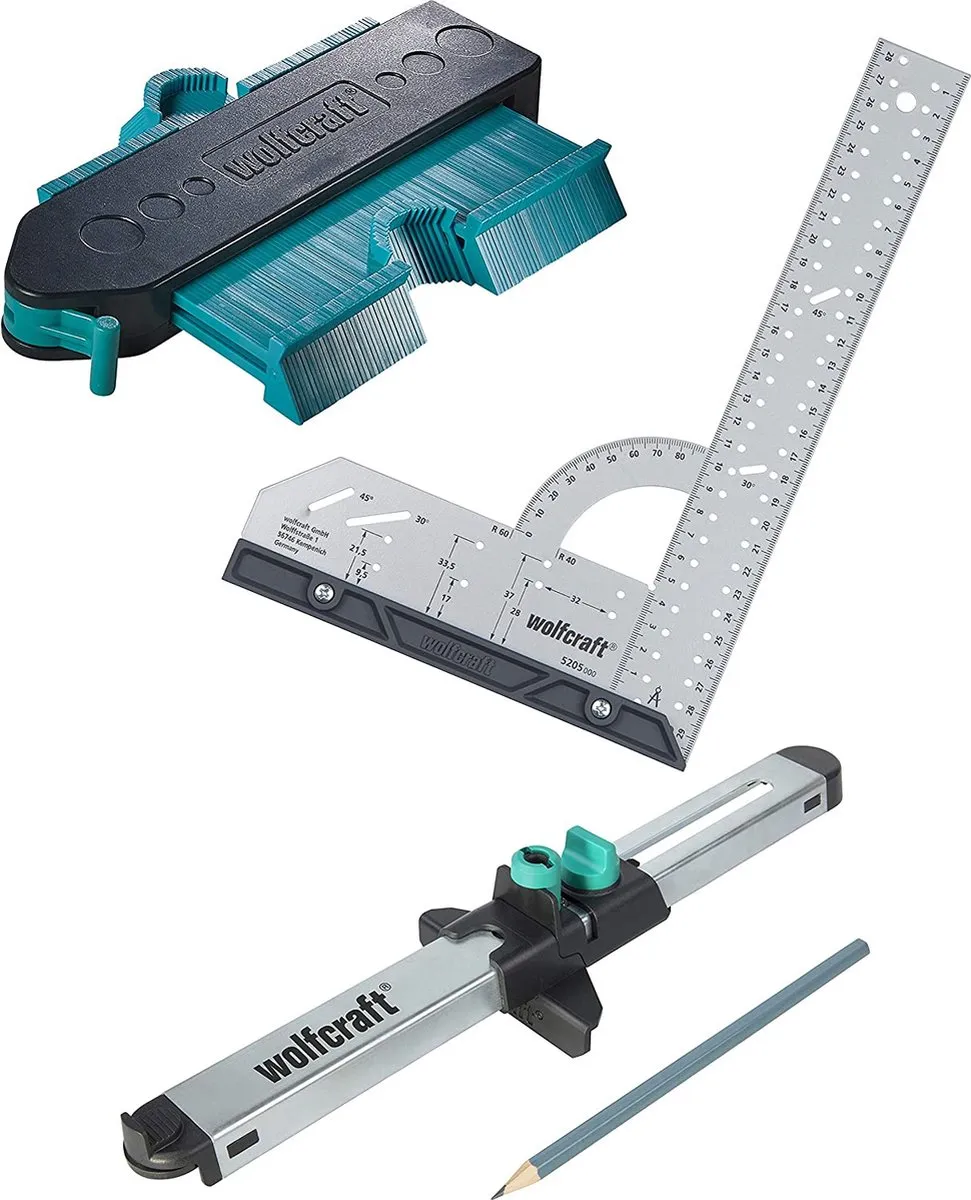 Wolfcraft Laminaat Legset Contourmal 6976000