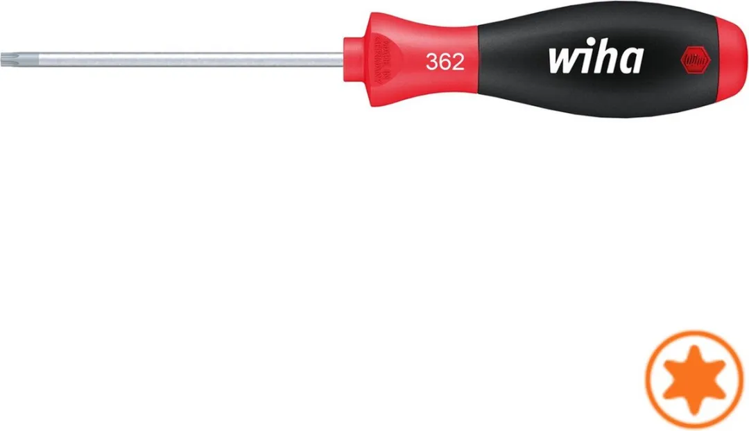 Wiha SoftFinish TORX T27 Schroevendraaier 115mm - Rood/Zwart