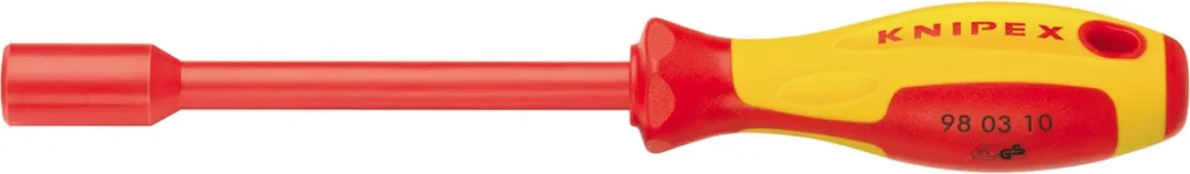 Knipex 98 03 06 Schroevendraaierdop 60mm VDE - Geel/Rood