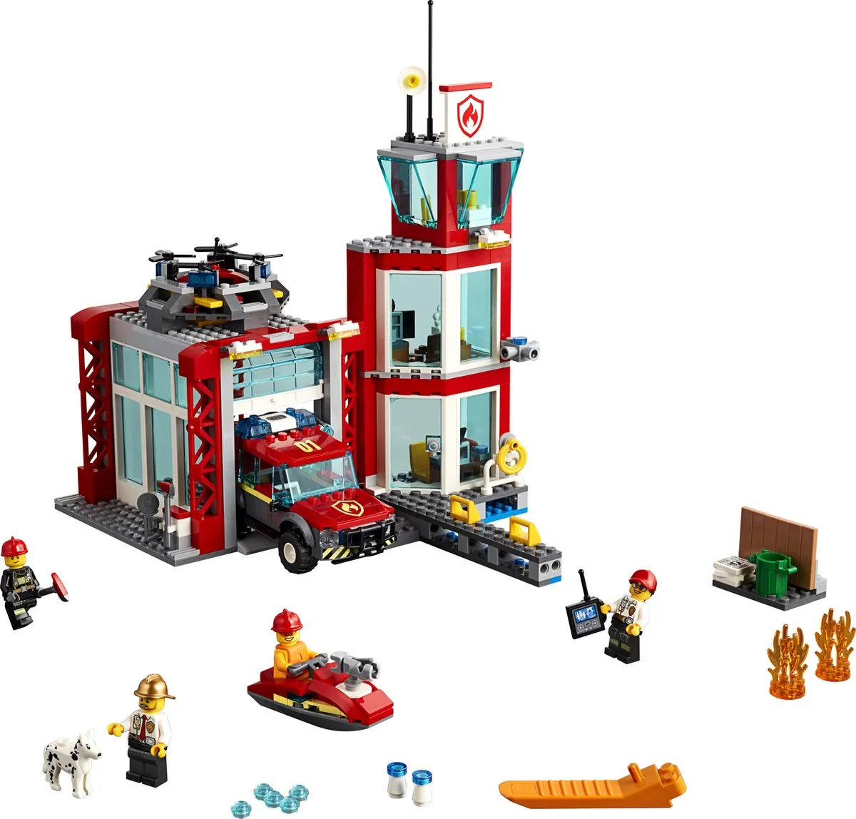 LEGO City Brandweerkazerne 60215 - 509 Stukken