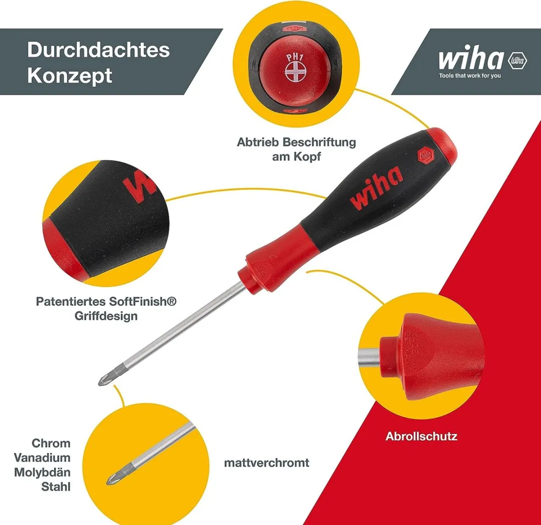 Wiha SoftFinish Schroevendraaierset 12-delig - 302HK12