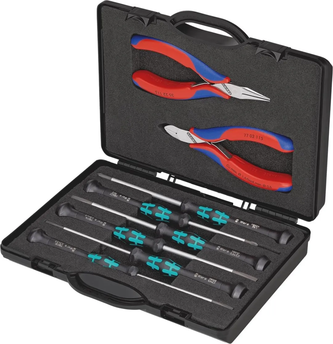 Knipex 00 20 18 Elektronica-tangenset