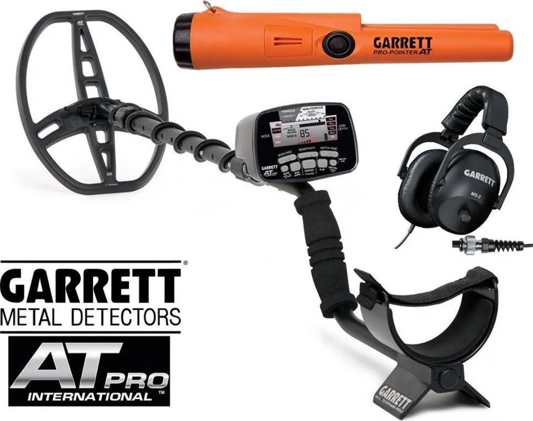 Garrett AT Pro AT Metaaldetector - 28cm Spoel - Zwart